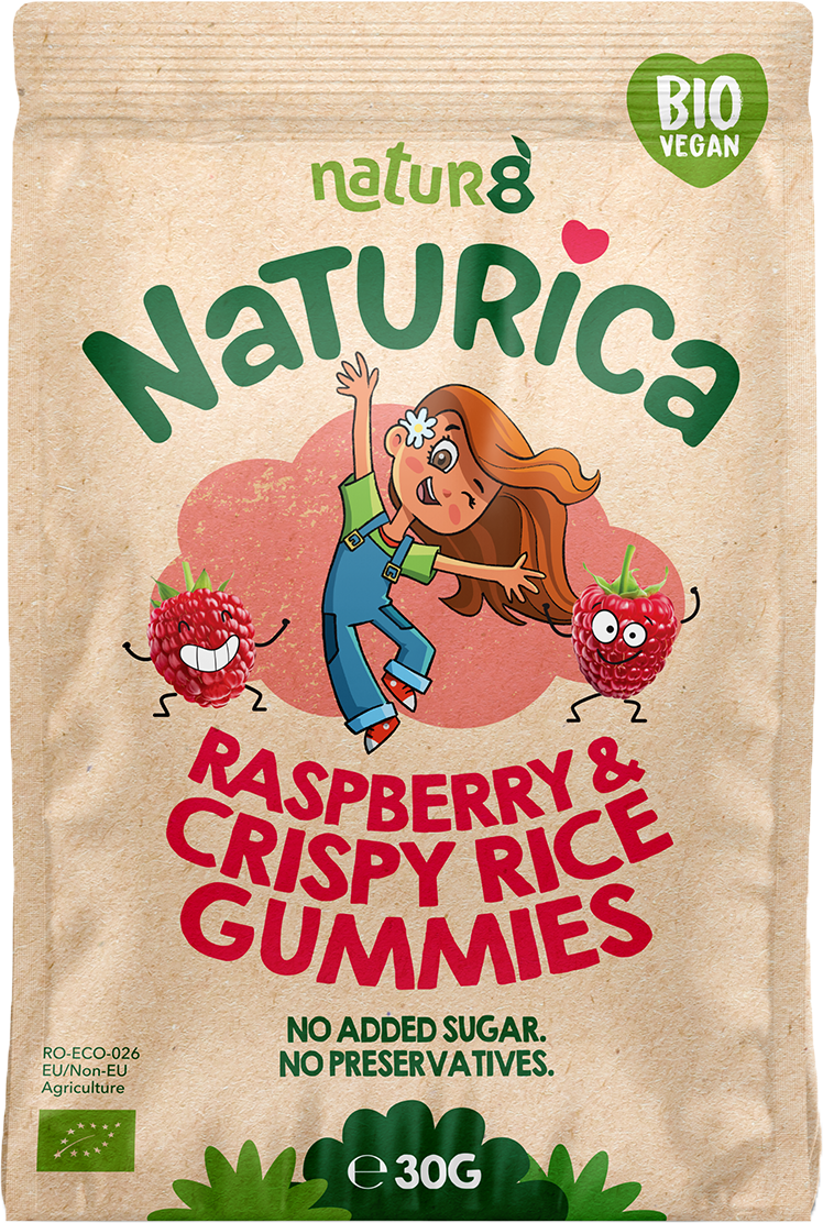 Raspberry & Crispy Rice Gummies